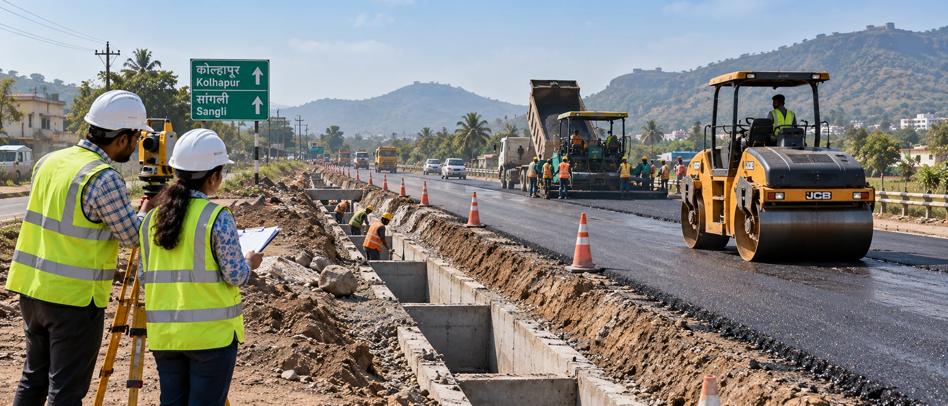 Civil construction site engineering and structure